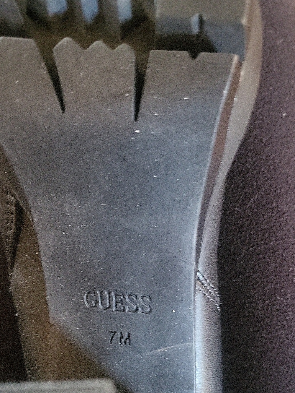 Guess Black Over-the-Knee High Heel Platform Boots - Picture 5 of 6